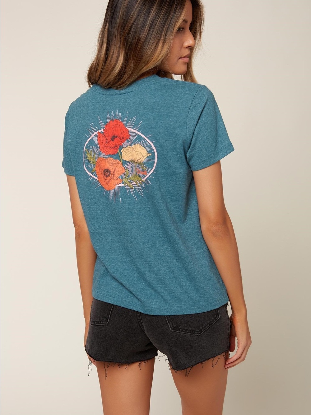 O’Neil Poppy Field Crewneck Tee